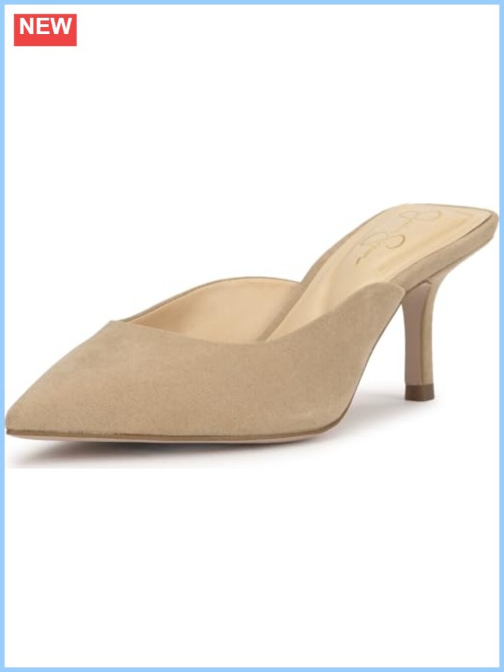 Jessica Simpson Belvaen Mid-Heel Stiletto Mule Sandals